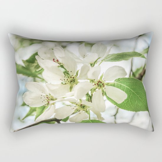 the Apple blossoms Rectangular Pillow
