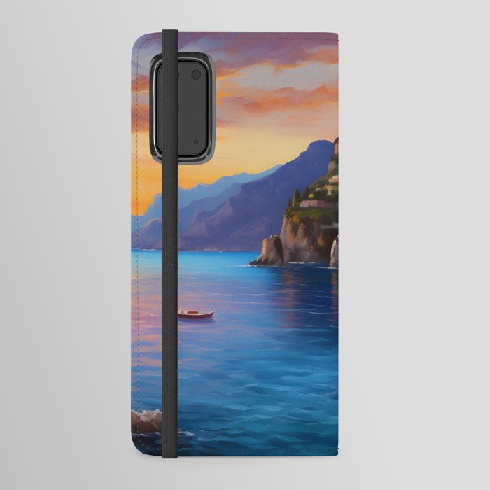 view of the Amalfi coast Italy Android Wallet Case