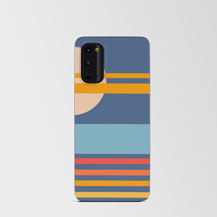 SeaYou - Vibes Colorful Sunset Retro Abstract Geometric Minimalistic Design Pattern Android Card Case
