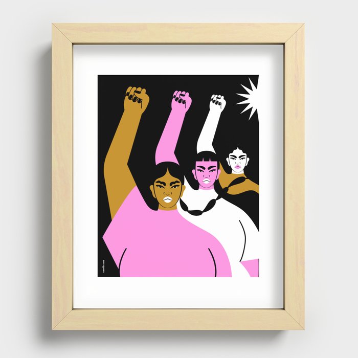 Resistance is Female II Recessed Framed Print