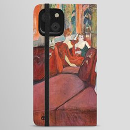 Toulouse-Lautrec - At the Salon, rue des Moulins iPhone Wallet Case