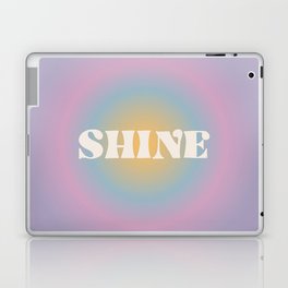Shine Quote on Retro Colorful Funky Gradient Laptop Skin