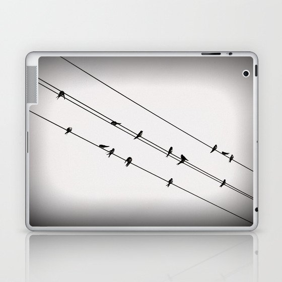 birds on a wire Laptop & iPad Skin