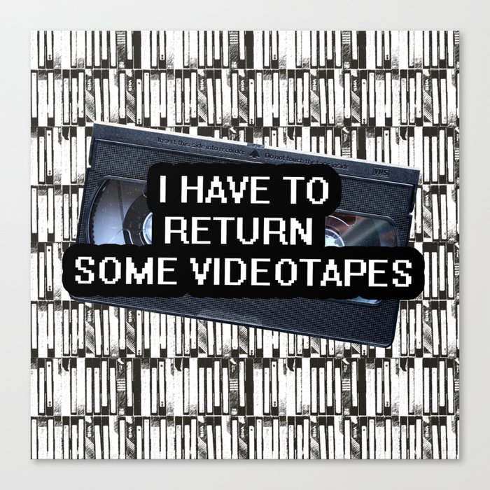 Videotapes Canvas Print