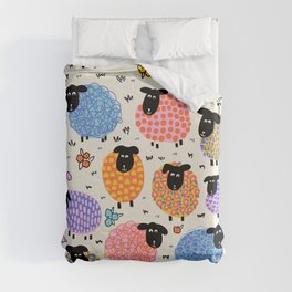 Sheep Farm Pattern Duvet Cover