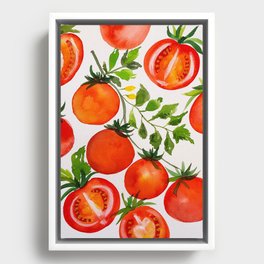 Tomato Garden  Framed Canvas