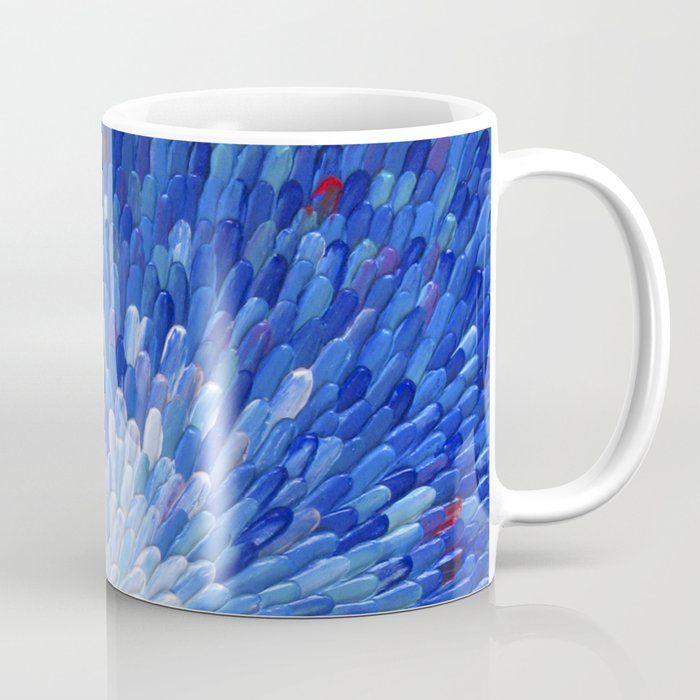 Electric blue, ultramarine, petals, flower - Abstract #26 Coffee Mug