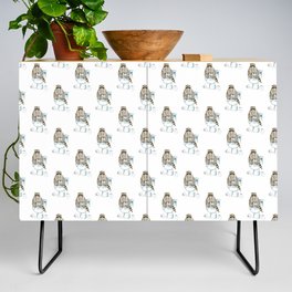 Raccoon toilet Painting Wall Poster Watercolor Credenza