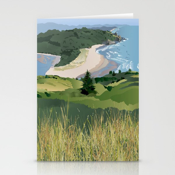 Cascade Head Viewpoint Stationery Cards by Christine Rains Society6