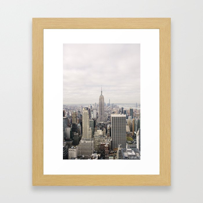 Empire State Building New York City, USA - Travel Photography fine art wall print Framed Art Print
