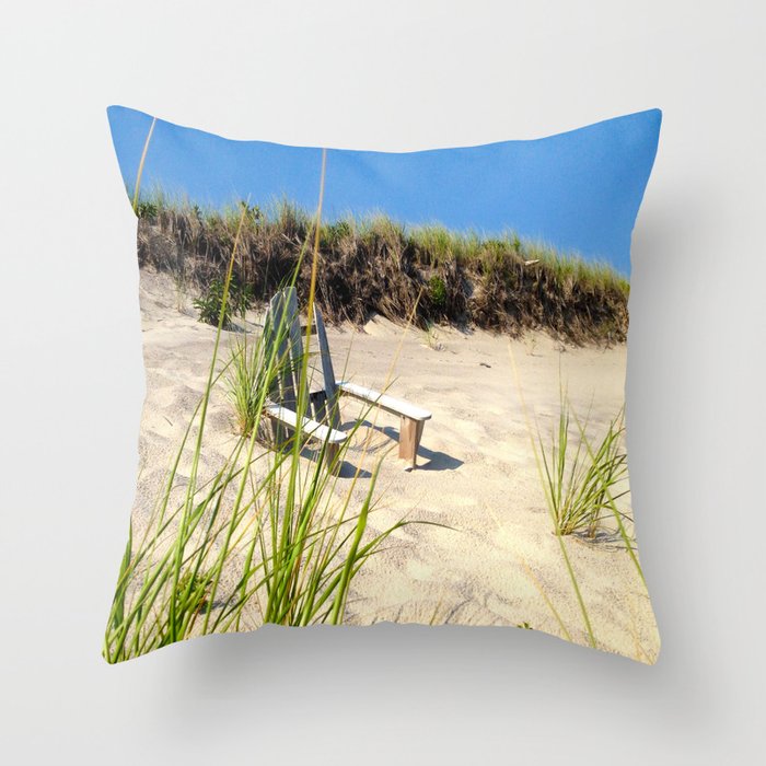 Sit in the Sand Throw Pillow