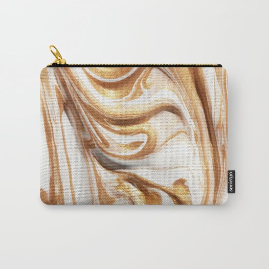 MARBLE CREAM Carry-All Pouch