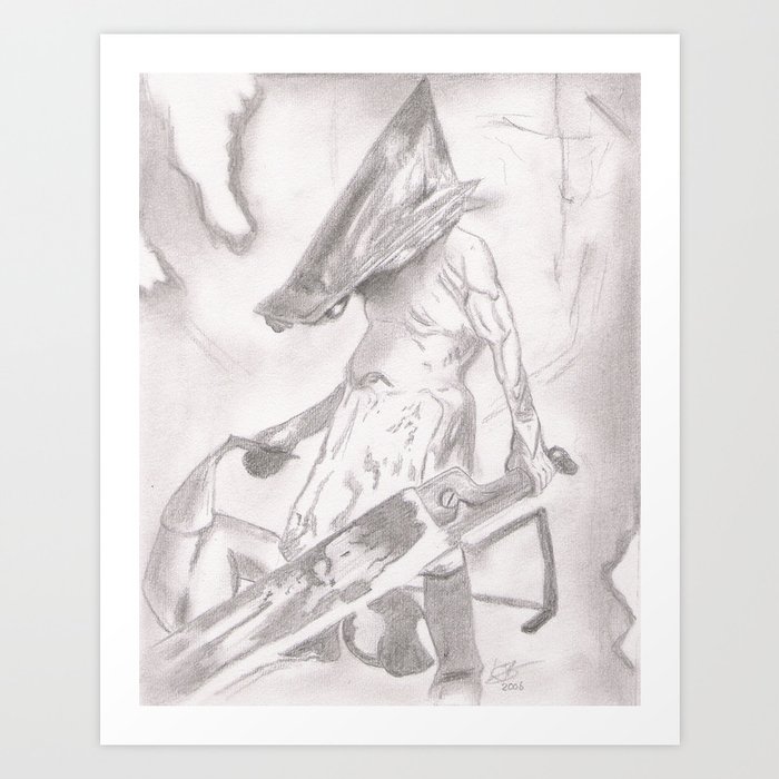 Silent Hill Pyramid Head Print – Koala Art & Design