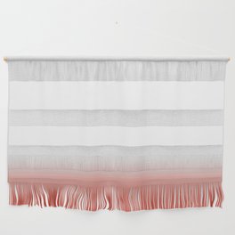 OMBRE RED WHITE  Wall Hanging