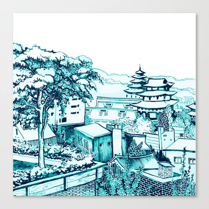 Seoul Canvas Print