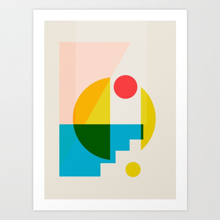 geometric abstract 8 Art Print