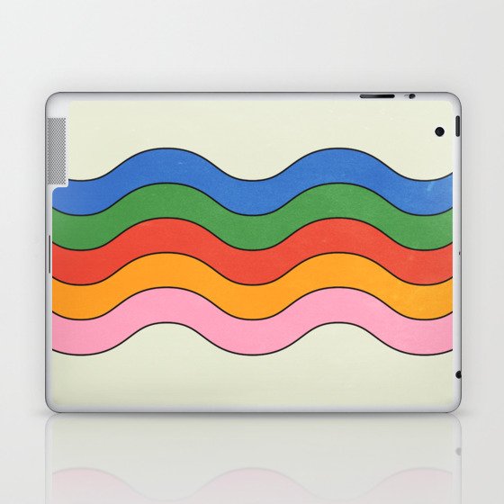 Retro Candy Waves Laptop & iPad Skin