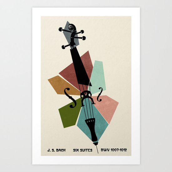 Bach - Cello Suites Art Print