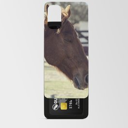 Horse feeling the breeze on its mane | Dreams of wild freedom Android Card Case