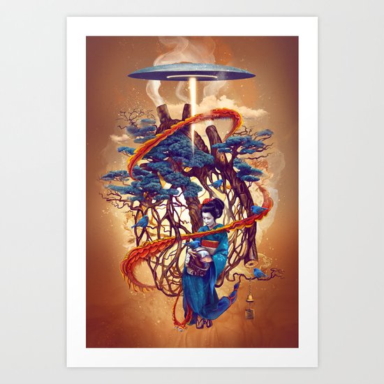 Pine container Art Print