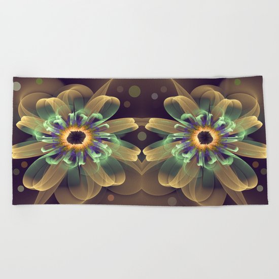 Cosmic Daisy Beach Towel