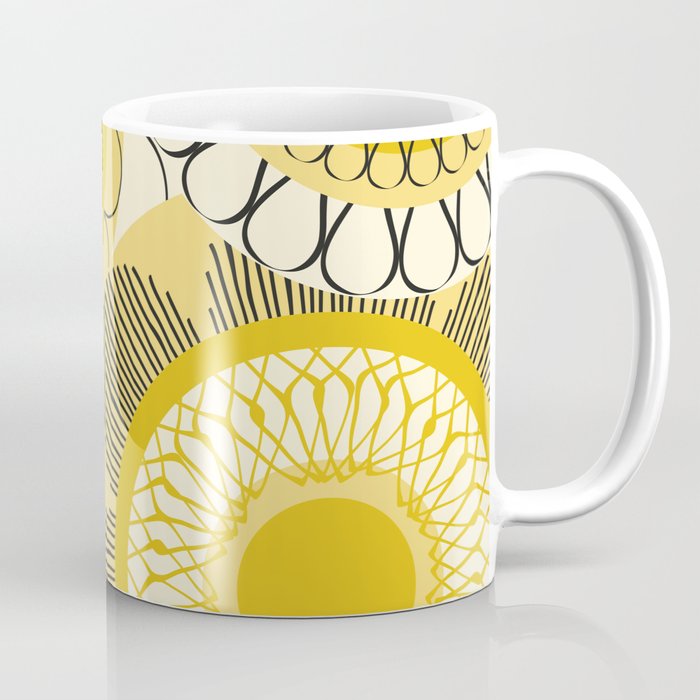 field of yellow flowers Coffee Mug