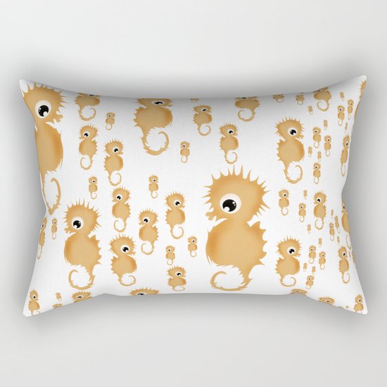 Sea horses Pattern Rectangular Pillow