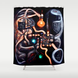 Positronic Brain Shower Curtain