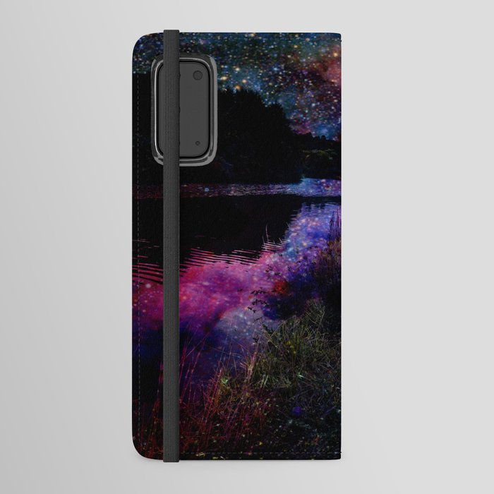 Cosmic river landscape Android Wallet Case