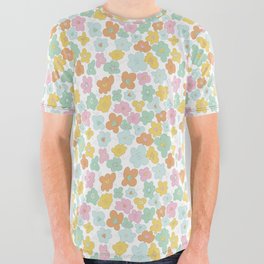 Pastel Posies All Over Graphic Tee