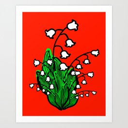 May birth flower lily of the valley Art Print