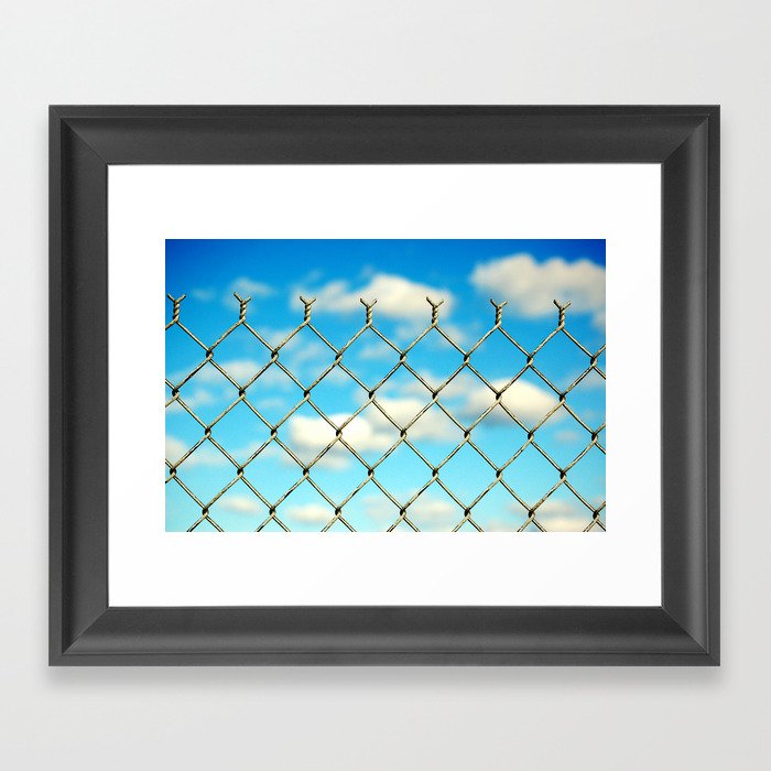 Boston Fence Framed Art Print