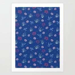 Seaweed pattern Art Print