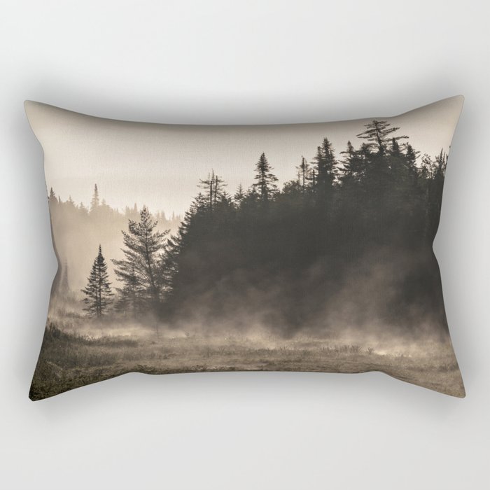 misty landscape Rectangular Pillow