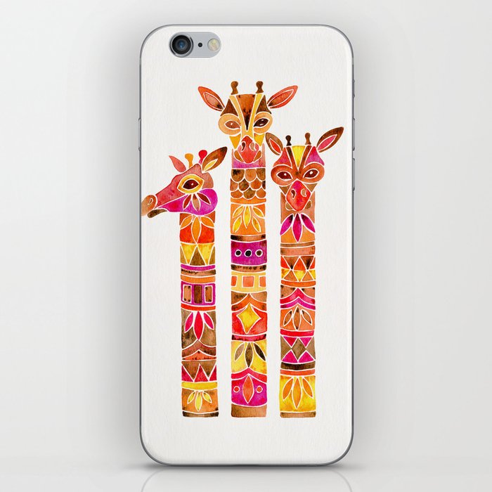 Giraffes – Fiery Palette iPhone Skin