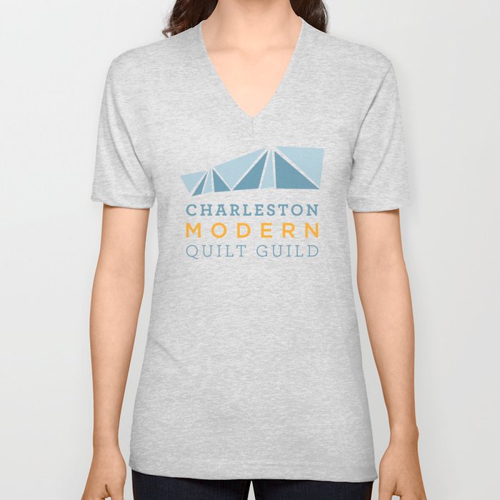 Charleston Modern Quilt Guild shirts V Neck T Shirt