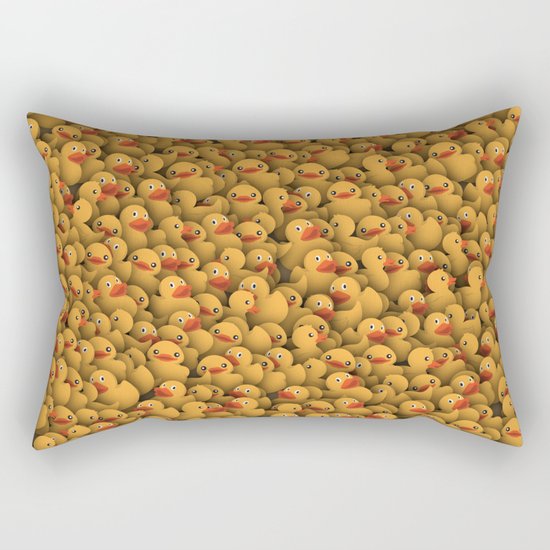 Yellow rubber ducks Rectangular Pillow