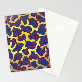 Abstract blue painting  Stationery Cards