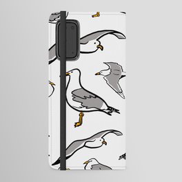 Seagulls by the Seashore White Android Wallet Case