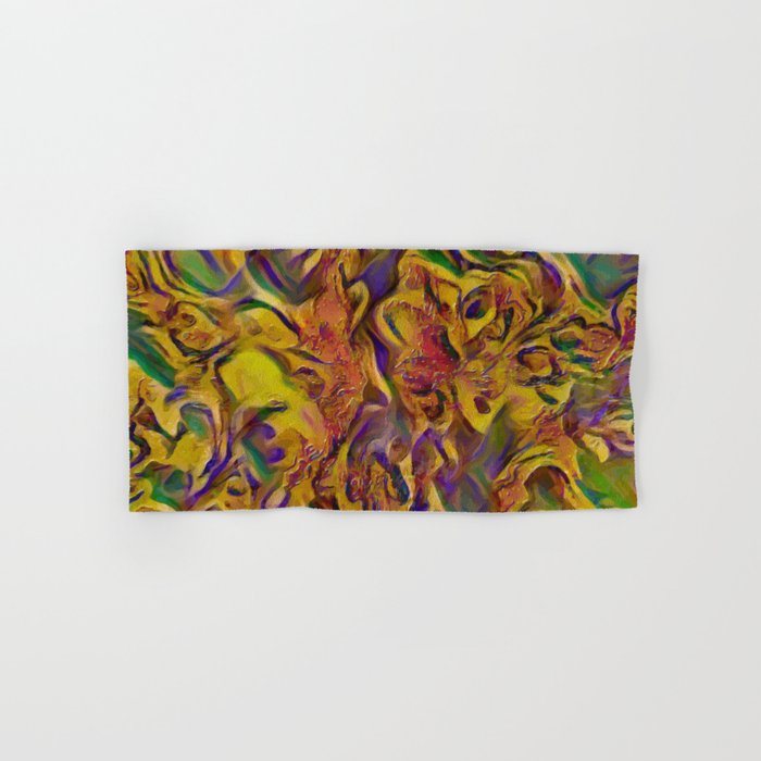The Pineal Experience - multicolor rainbow abstract swirls  Hand & Bath Towel