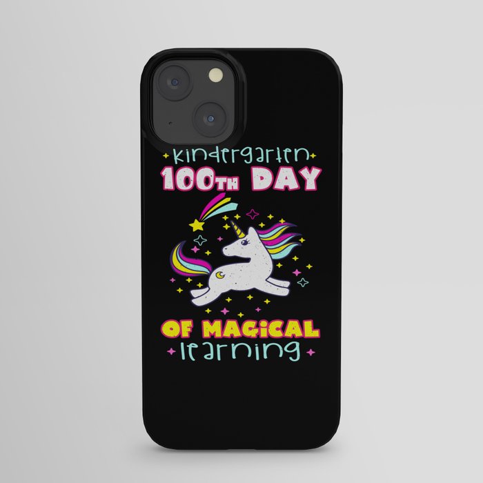 Days Of School 100th Day 100 Magical Kindergarten iPhone Case