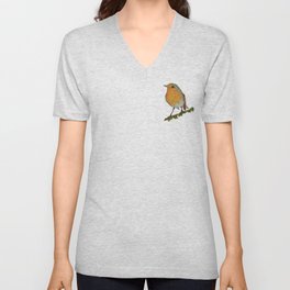 robin bird  V Neck T Shirt