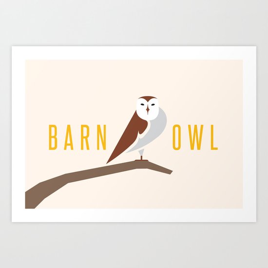 Barn Owl Art Print