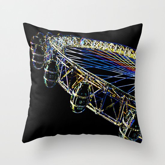 The London Eye Art Throw Pillow
