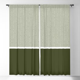 Linen Sage & Olive Blackout Curtain