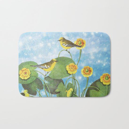 One Morning in the Water Lily Pond Bath Mat