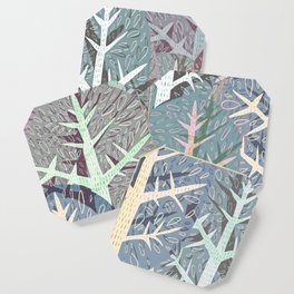 SAMMAL design - frozen green forest Coaster