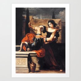 Timoclea Kills the Captain of Alexander the Great, Elisabetta Sirani Art Print