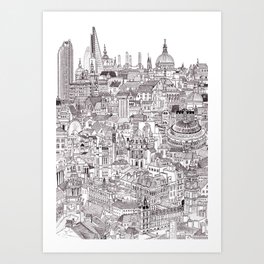 London Cityscape Art Print