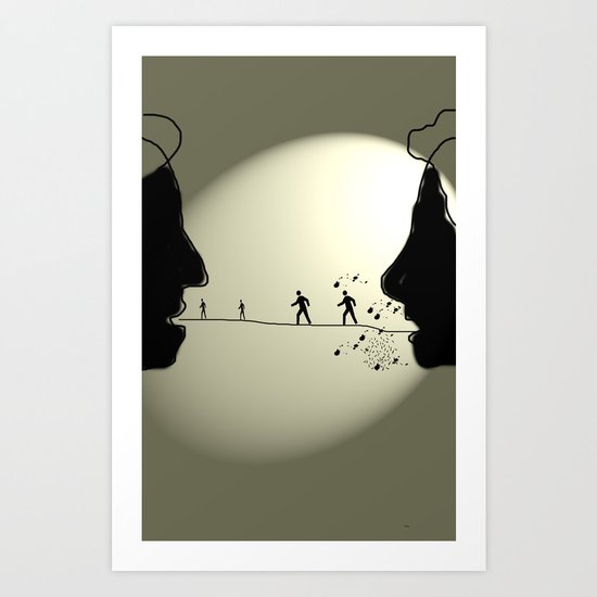 Argument Art Print